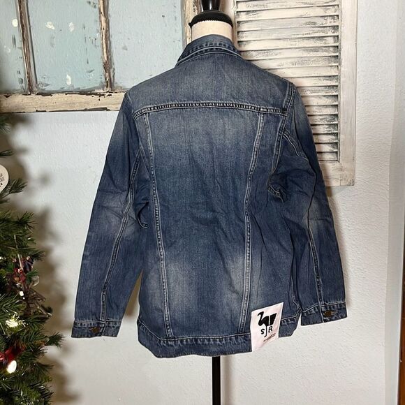 NWT Oversized Jean Jacket by Sandrine Rose Free People Collab - Picture 7 of 13